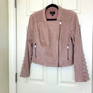 SUMMER SALE 🔥🔥 New Beige Cute Faux Suede Jacket Size 12